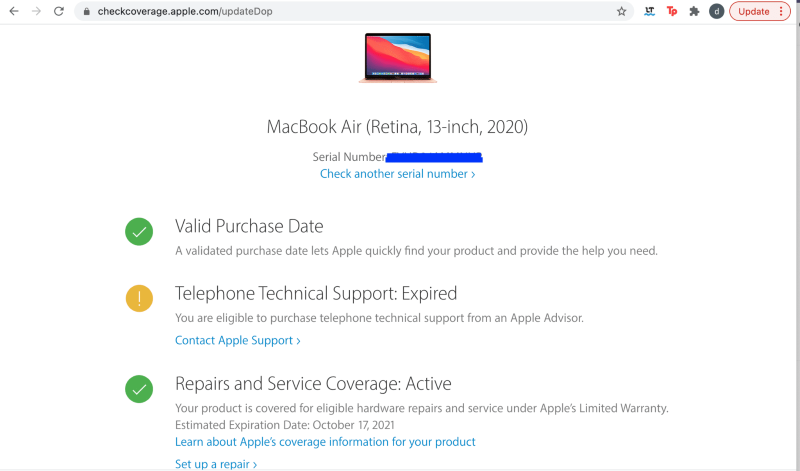 2 Cách check bảo hành MacBook cực đơn giản tại nhà