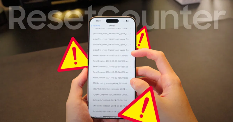 Cách kiểm tra Reset Counter và khắc phục lỗi Reset Counter trên iPhone