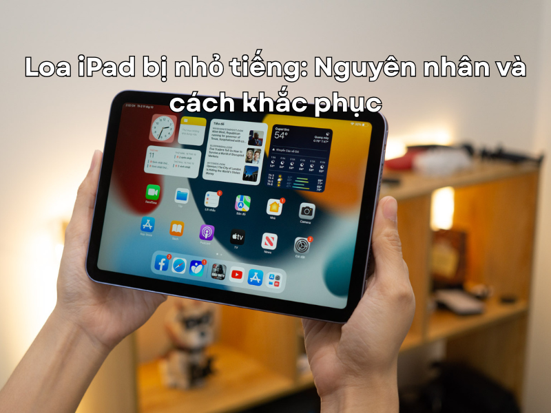 Loa iPad bị nhỏ tiếng: Nguyên nhân và cách khắc phục